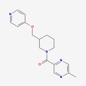 (5-Methylpyrazin-2-yl)-[3-(pyridin-4-yloxymethyl)piperidin-1-yl]methanone