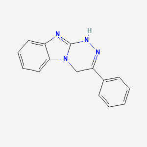 1,4-Dihydro-3-phenyl[1,2,4]triazino[4,3-a]benzimidazole
