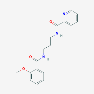 molecular formula C17H19N3O3 B294062 N-[3-(o-anisoylamino)propyl]picolinamide 