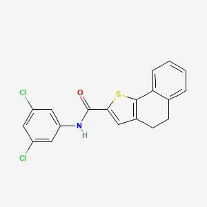 molecular formula C19H13Cl2NOS B2940627 N-(3,5-dichlorophenyl)-4H,5H-naphtho[1,2-b]thiophene-2-carboxamide CAS No. 860785-83-7