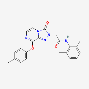 molecular formula C22H21N5O3 B2940654 N-(2,6-二甲苯基)-2-(3-氧代-8-(对甲苯氧基)-[1,2,4]三唑并[4,3-a]嘧啶-2(3H)-基)乙酰胺 CAS No. 1251619-06-3