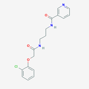 N-(3-{[2-(2-chlorophenoxy)acetyl]amino}propyl)nicotinamide