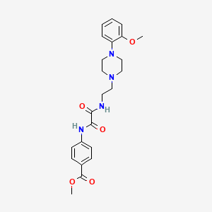 molecular formula C23H28N4O5 B2940672 4-(2-((2-(4-(2-甲氧基苯基)哌嗪-1-基)乙基)氨基)-2-氧代乙酰氨基)苯甲酸甲酯 CAS No. 1049421-05-7