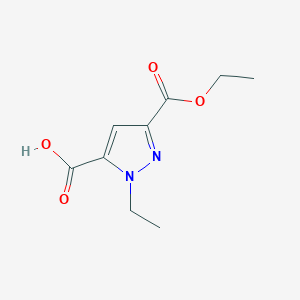 molecular formula C9H12N2O4 B2940688 5-Ethoxycarbonyl-2-ethylpyrazole-3-carboxylic acid CAS No. 349494-87-7
