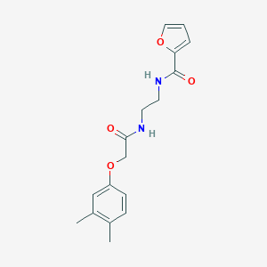 molecular formula C17H20N2O4 B294071 N-(2-{[2-(3,4-dimethylphenoxy)acetyl]amino}ethyl)-2-furamide 