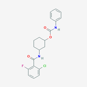 3-(2-Chloro-6-fluorobenzamido)cyclohexyl phenylcarbamate