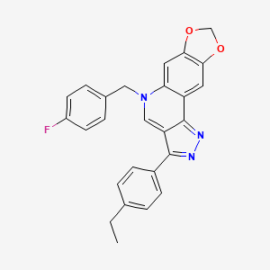 3-(4-ethylphenyl)-5-(4-fluorobenzyl)-5H-[1,3]dioxolo[4,5-g]pyrazolo[4,3-c]quinoline