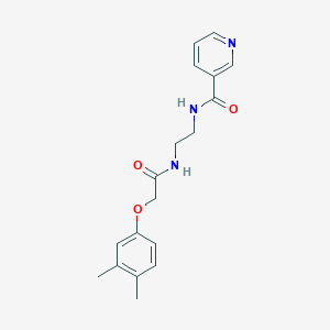N-(2-{[2-(3,4-dimethylphenoxy)acetyl]amino}ethyl)nicotinamide