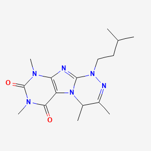 3,4,7,9-Tetramethyl-1-(3-methylbutyl)-4H-purino[8,7-c][1,2,4]triazine-6,8-dione