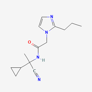 N-(1-Cyano-1-cyclopropylethyl)-2-(2-propylimidazol-1-yl)acetamide