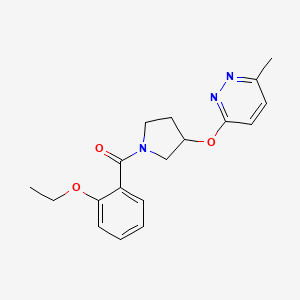 (2-Ethoxyphenyl)(3-((6-methylpyridazin-3-yl)oxy)pyrrolidin-1-yl)methanone