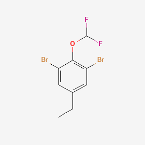 1,3-Dibromo-2-(difluoromethoxy)-5-ethylbenzene