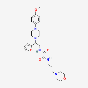 N1-(2-(furan-2-yl)-2-(4-(4-methoxyphenyl)piperazin-1-yl)ethyl)-N2-(3-morpholinopropyl)oxalamide