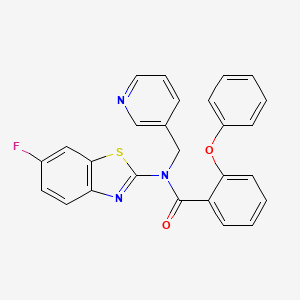 N-(6-fluorobenzo[d]thiazol-2-yl)-2-phenoxy-N-(pyridin-3-ylmethyl)benzamide