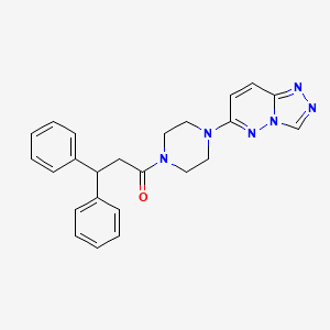 1-(4-([1,2,4]Triazolo[4,3-b]pyridazin-6-yl)piperazin-1-yl)-3,3-diphenylpropan-1-one