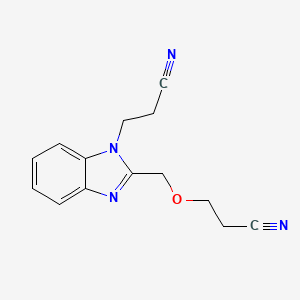 3-(2-((2-cyanoethoxy)methyl)-1H-benzo[d]imidazol-1-yl)propanenitrile