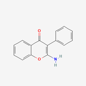 2-Amino-3-phenylchromen-4-one