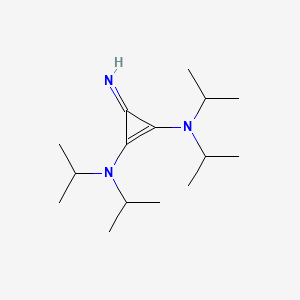 molecular formula C15H29N3 B2940802 3-亚氨基-N1,N1,N2,N2-四异丙基环丙-1-烯-1,2-二胺 CAS No. 1802999-98-9