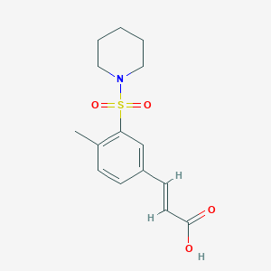 (E)-3-[4-Methyl-3-(piperidine-1-sulfonyl)-phenyl]-acrylic acid