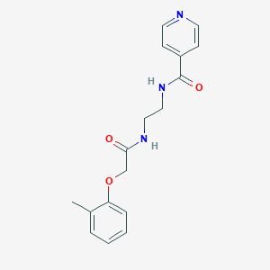 molecular formula C17H19N3O3 B294082 N-[2-(2-o-Tolyloxy-acetylamino)-ethyl]-isonicotinamide 