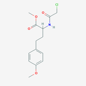 molecular formula C14H18ClNO4 B2940829 Methyl 2-[(2-chloroacetyl)amino]-4-(4-methoxyphenyl)butanoate CAS No. 2411193-41-2