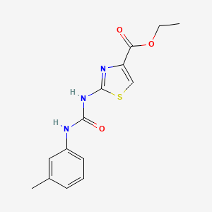 Ethyl 2-(3-(m-tolyl)ureido)thiazole-4-carboxylate
