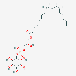molecular formula C27H49O12P B2940849 [(2S)-2-Hydroxy-3-[hydroxy-[(2R,3R,5S,6R)-2,3,4,5,6-pentahydroxycyclohexyl]oxyphosphoryl]oxypropyl] (9Z,12Z)-octadeca-9,12-dienoate CAS No. 149056-39-3