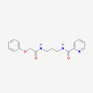N-{3-[(2-phenoxyacetyl)amino]propyl}-2-pyridinecarboxamide