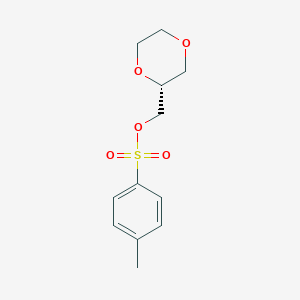molecular formula C12H16O5S B2940861 (R)-(1,4-dioxan-2-yl)methyl 4-methylbenzenesulfonate CAS No. 1067230-84-5