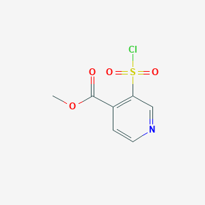 molecular formula C7H6ClNO4S B2940882 Methyl 3-(chlorosulfonyl)pyridine-4-carboxylate CAS No. 90488-92-9