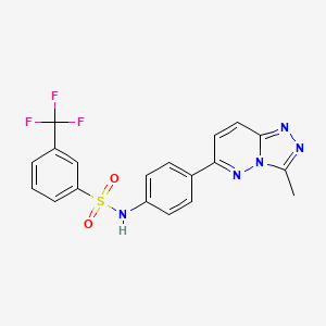N-(4-(3-methyl-[1,2,4]triazolo[4,3-b]pyridazin-6-yl)phenyl)-3-(trifluoromethyl)benzenesulfonamide