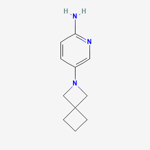 molecular formula C11H15N3 B2940912 5-(2-Azaspiro[3.3]heptan-2-yl)pyridin-2-amine CAS No. 1509129-83-2