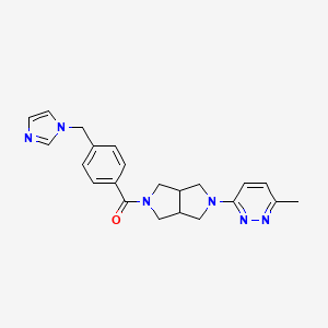 [4-(Imidazol-1-ylmethyl)phenyl]-[2-(6-methylpyridazin-3-yl)-1,3,3a,4,6,6a-hexahydropyrrolo[3,4-c]pyrrol-5-yl]methanone