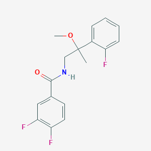 3,4-difluoro-N-(2-(2-fluorophenyl)-2-methoxypropyl)benzamide