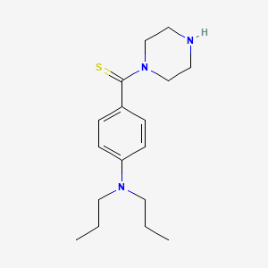 molecular formula C17H27N3S B2940927 (4-(Dipropylamino)phenyl)(piperazin-1-yl)methanethione CAS No. 867136-03-6
