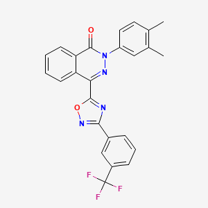 2-(3,4-dimethylphenyl)-4-{3-[3-(trifluoromethyl)phenyl]-1,2,4-oxadiazol-5-yl}phthalazin-1(2H)-one