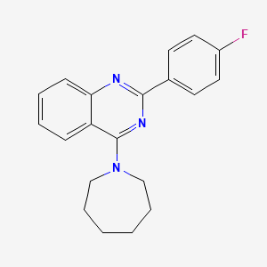 4-(Azepan-1-yl)-2-(4-fluorophenyl)quinazoline
