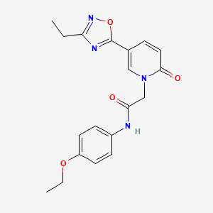 molecular formula C19H20N4O4 B2940939 N-(4-ethoxyphenyl)-2-(5-(3-ethyl-1,2,4-oxadiazol-5-yl)-2-oxopyridin-1(2H)-yl)acetamide CAS No. 1251583-79-5