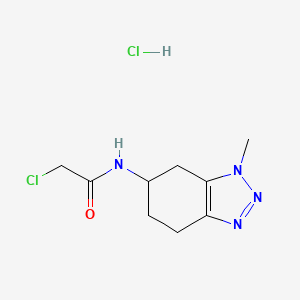 2-Chloro-N-(3-methyl-4,5,6,7-tetrahydrobenzotriazol-5-yl)acetamide;hydrochloride