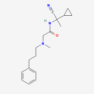 N-(1-cyano-1-cyclopropylethyl)-2-[methyl(3-phenylpropyl)amino]acetamide