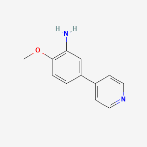 molecular formula C12H12N2O B2940945 2-甲氧基-5-(吡啶-4-基)苯胺 CAS No. 104994-92-5