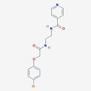 N-(2-{[2-(4-bromophenoxy)acetyl]amino}ethyl)isonicotinamide