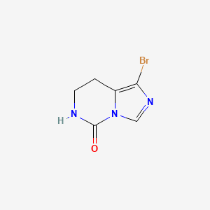molecular formula C6H6BrN3O B2940954 1-溴-5H,6H,7H,8H-咪唑并[1,5-c]嘧啶-5-酮 CAS No. 1783619-44-2