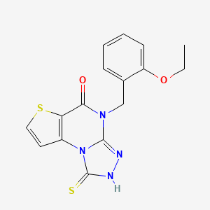 4-(2-ethoxybenzyl)-1-thioxo-2,4-dihydrothieno[2,3-e][1,2,4]triazolo[4,3-a]pyrimidin-5(1H)-one