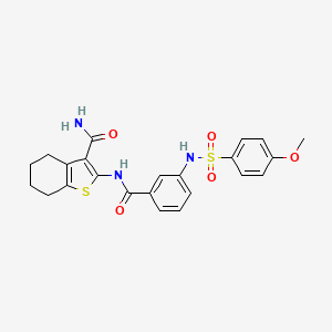 2-(3-(4-Methoxyphenylsulfonamido)benzamido)-4,5,6,7-tetrahydrobenzo[b]thiophene-3-carboxamide