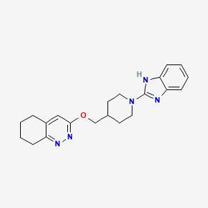 3-((1-(1H-benzo[d]imidazol-2-yl)piperidin-4-yl)methoxy)-5,6,7,8-tetrahydrocinnoline
