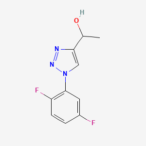 molecular formula C10H9F2N3O B2940975 1-[1-(2,5-difluorophenyl)-1H-1,2,3-triazol-4-yl]ethan-1-ol CAS No. 1502773-19-4