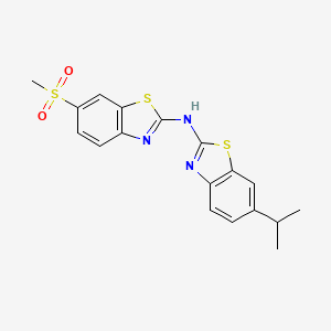 6-isopropyl-N-(6-(methylsulfonyl)benzo[d]thiazol-2-yl)benzo[d]thiazol-2-amine