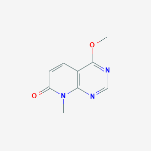 molecular formula C9H9N3O2 B2940982 4-methoxy-8-methylpyrido[2,3-d]pyrimidin-7(8H)-one CAS No. 2034525-69-2