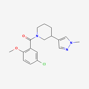 (5-Chloro-2-methoxyphenyl)-[3-(1-methylpyrazol-4-yl)piperidin-1-yl]methanone
